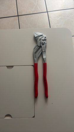 Knipex Pliers Wrench with Red Handles 12inch