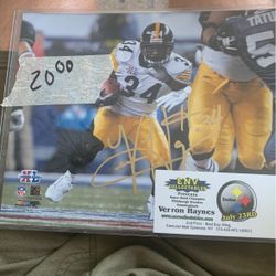 STEELERS SIGNED VERRON HAYNES