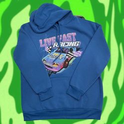 'Live Fast Racing' Car Hoodie