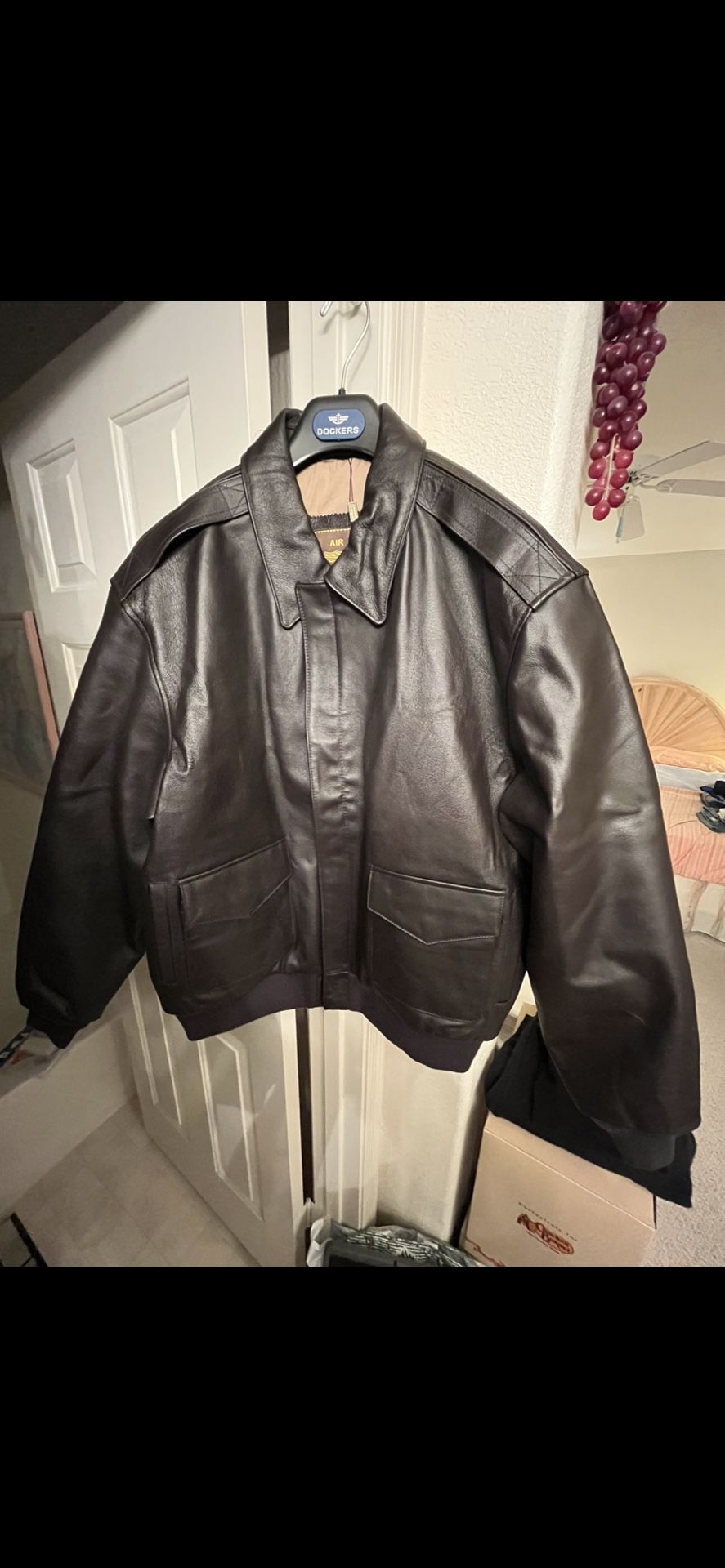 Landing Leather XL Tall Brown Jacket