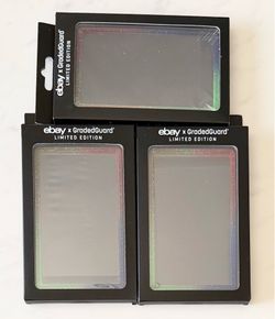 LOT of 3 - GradedGuard x eBay PSA Graded Card Case Guard Protector AURA Limited Edition Slab Pokemon One Piece OP Booster Box ETB