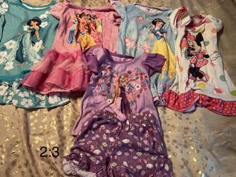 Girls Disney Store Pajamas Princess Minnie Mouse
