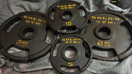 Plate weights Olympic style gold gym