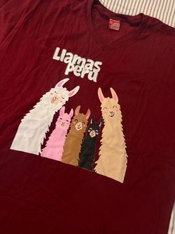Llamas tshirt XL women