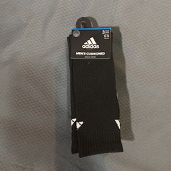 Adidas socks three pack black