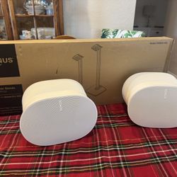 Sonos Era 300 Pair With Stands White