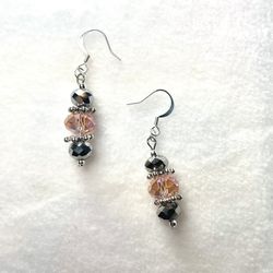 Glass Bead Earrings, Custom Made