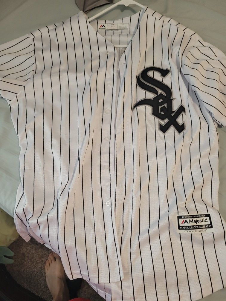Jordan White Sox Jersey Large