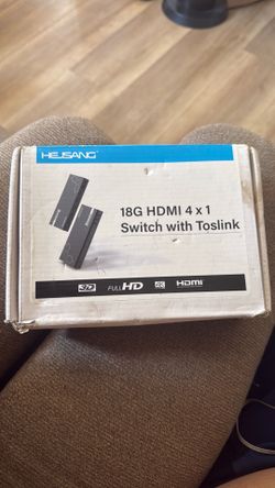 Hejsang 18g hdmi 4x1 switch with toslink