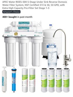 Under Sink Reverse Osmosis Water Filter System