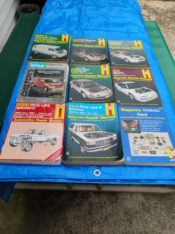 Mazda/Mitsubishi/Ford/ Dodge & Plymouth Van/Hyundai Haynes Repair Manuals