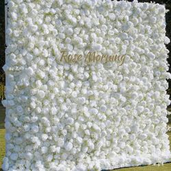 All White 5D Flower  Wall