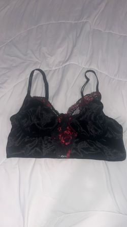 Black and Red Lace Bralette