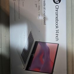 HP14 inch HD Chromebook Laptop Intel Processor N200 4GB RAM 128GB UFS Glacier Silver BRAND NEW!