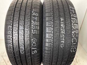 2 tires 265 60 18 Goodyear assurance maxlife high tread no repairs