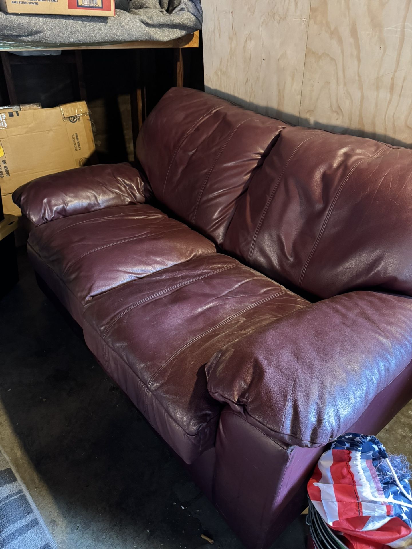 Leather Couch Set