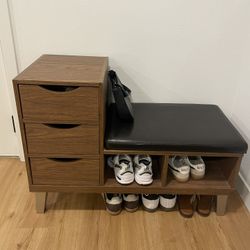 Entryway Bench And Shoe Rack