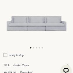 Six Penny Devyn sectional Pieces! Lounger + ottoman 