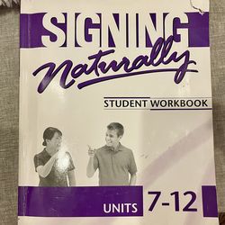 Signing Naturally 7-12 DVD Student Textbook $40