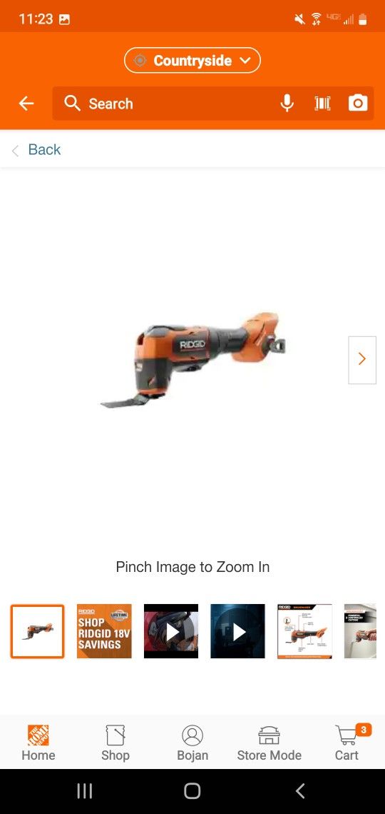 Ridgid 18v Oscillating Tool Power tools