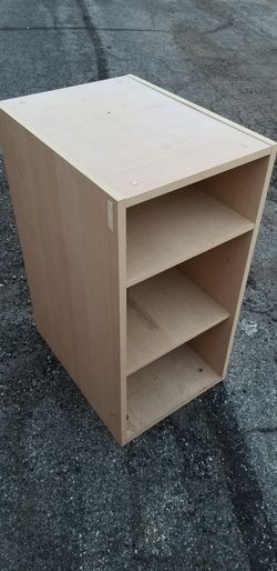 Beige storage cabinet