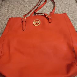 Michael Kors  Large Orange Purse $50. Obo