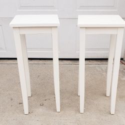 Accent Tables Or Plant Stands - All Wood - $28 For The pair
