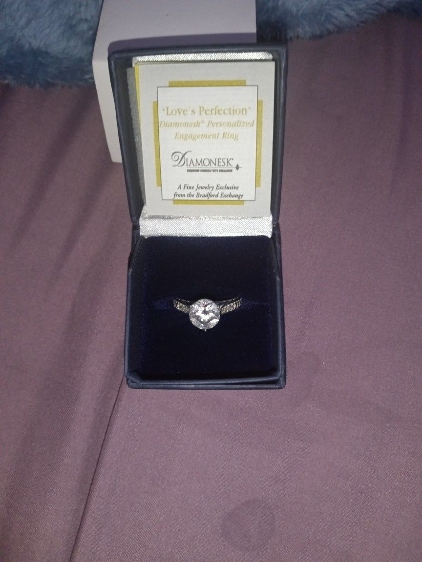 New In Box - Diamonesk Silver Ring