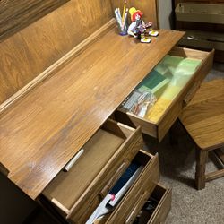 Computer Desk With Lights And Youth Size Chair 