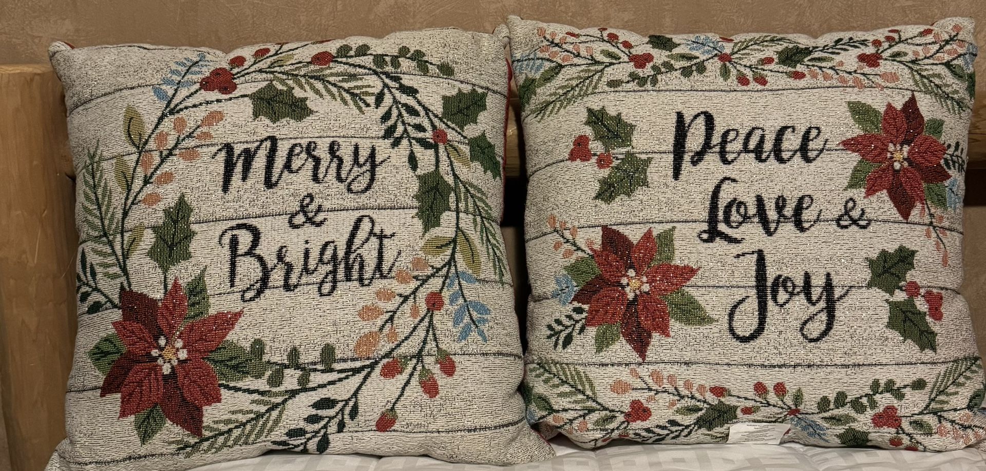Vintage Christmas Accent Pillows
