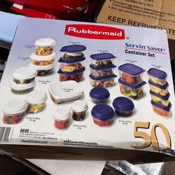 Rubbermaid 50 Piece servin saver Container Set  New