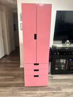 Pink dresser