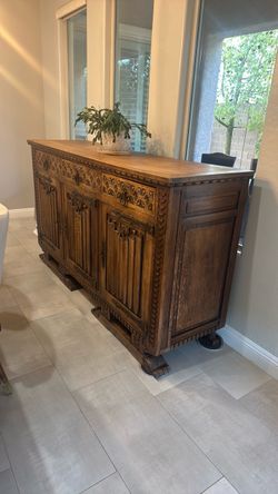 Antique Solid oak dining buffet
