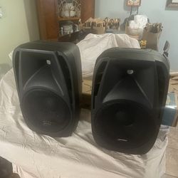Gemini Loud PA Speakers W/stands 