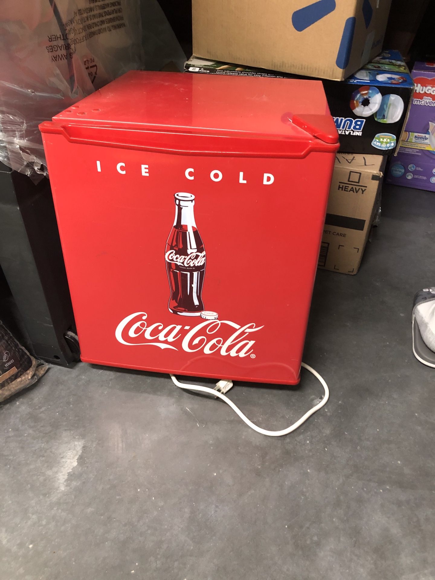 Coca-Cola mini fridge