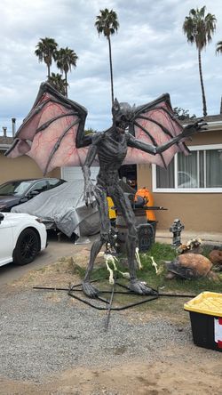 Giant Halloween Demon Gargoyle Yard Decoration