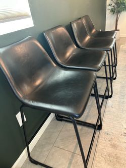 Black Counter Height Stools Set Of 4