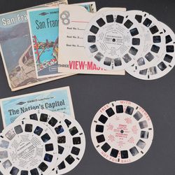 Vintage View-Master Famous Cities Series, San Francisco, The Nation's Capitol, Vacationlands