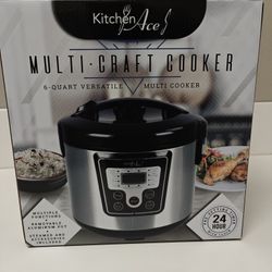 "NEW" 6-Quart Multi-Cooker! RICE COOKER, SOUP, BAKE, STEAM AND MUCH MORE! ♥️