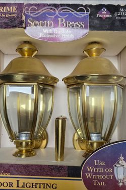4 solid brass outdoor lighting fixtures