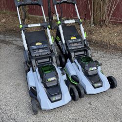 EGO Battery-Powered Lawn Mower: Self-Propelled, 21 in Cutting Wd, Bag/Mulch/Side Discharge Location