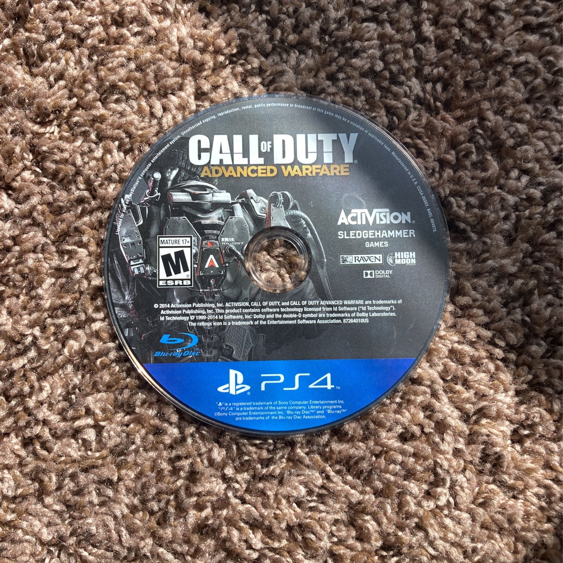 Call Of Duty Advanced Warfare Disc Ps4 