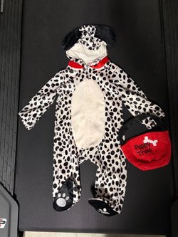 Baby Dalmatian Dog  Halloween Costume with Treat Bag