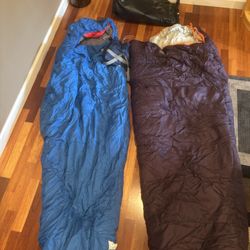 North Face And Coleman Sleeping Bags 