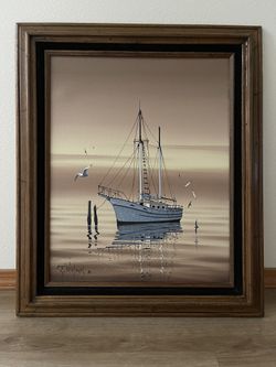 Tim Wistrom, Oil on Canvas Sailboat