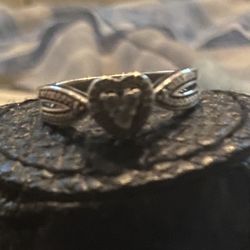 Sterling Silver 9.25 Engagement Ring 