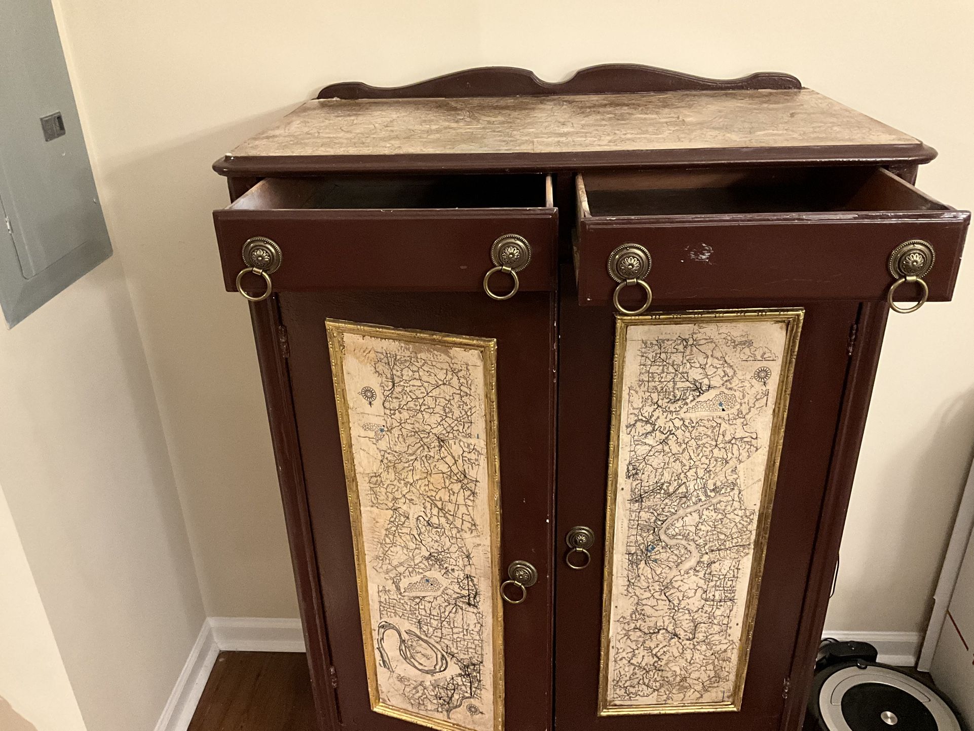 Antique Empire Armoire 