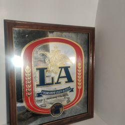 Beer Bar Mirror Anheuser Busch LA Los Angeles 