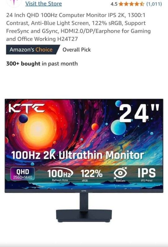 KTC 24 Inch Brand New Monitor