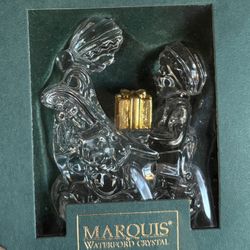 Beautiful Marquis By Waterford Crystal “Elves Packing The Sleigh”.